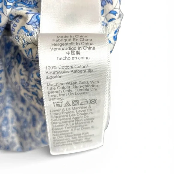 J. Crew Blue and White Floral Blouse - Picture 5 of 5